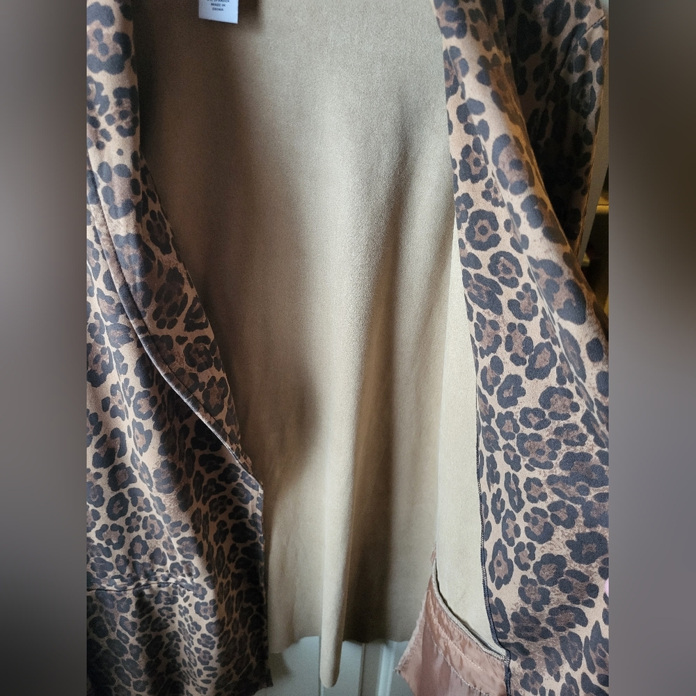 RUBY Rd. Leopard Print Women's Jacket 2X - image 4